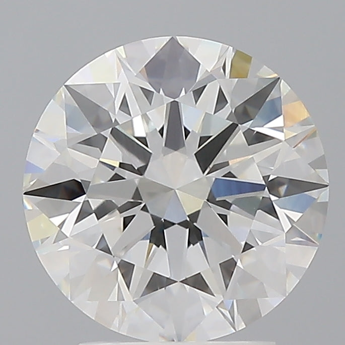 3.02 Carat Round Shaped, Ideal Cut, F Color, VVS2 Clarity, IGI Certified Lab Grown Diamond