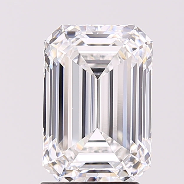 2.58 Carat Emerald Shaped, Ideal Cut, D Color, VS1 Clarity, IGI Certified Lab Grown Diamond