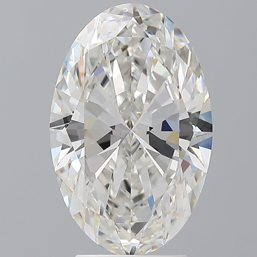 3.59 Carat Oval Shaped, Ideal Cut, E Color, VVS2 Clarity, IGI Certified Lab Grown Diamond