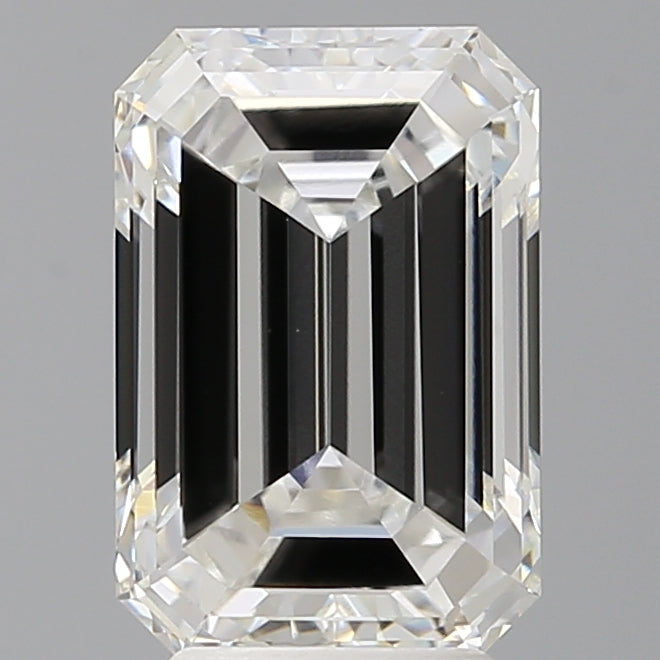 4.06 Carat Emerald Shaped, Ideal Cut, F Color, VVS1 Clarity, IGI Certified Lab Grown Diamond