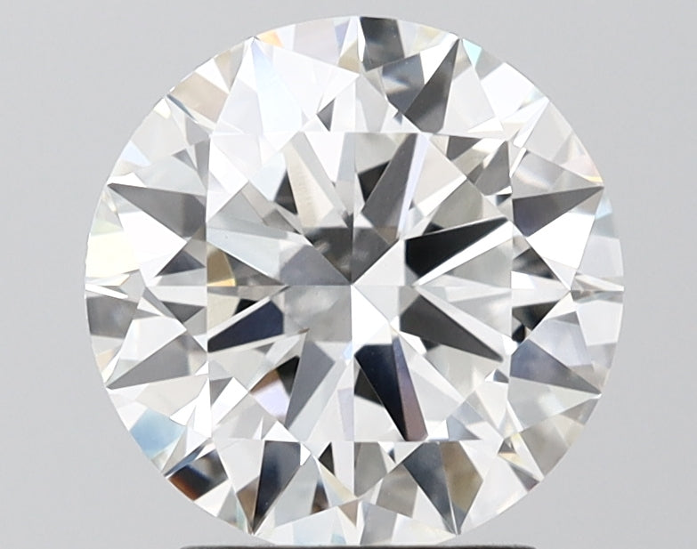 2.57 Carat Round Shaped, Excellent Cut, F Color, VVS2 Clarity, IGI Certified Lab Grown Diamond