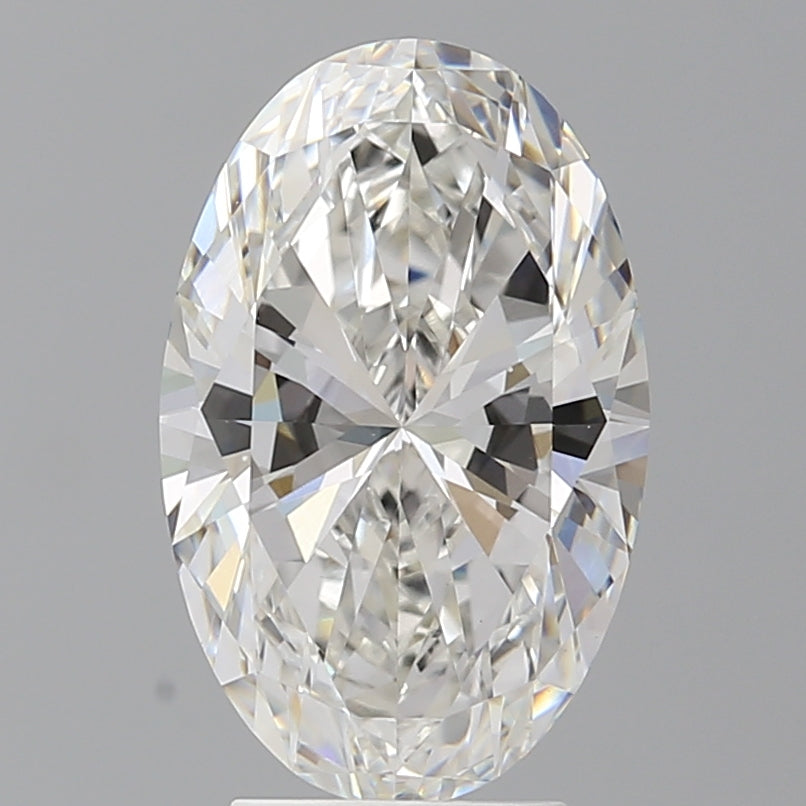 4.02 Carat Oval Shaped, Ideal Cut, F Color, VVS2 Clarity, IGI Certified Lab Grown Diamond