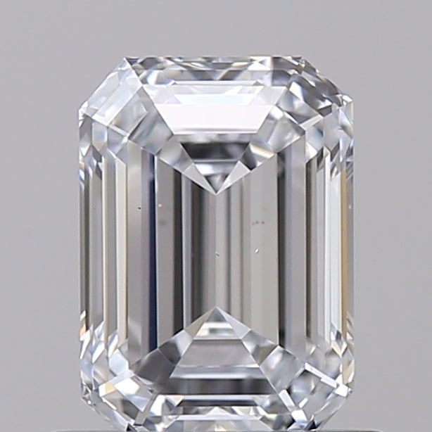 0.98 Carat Emerald Shaped, Ideal Cut, E Color, VS1 Clarity, IGI Certified Lab Grown Diamond