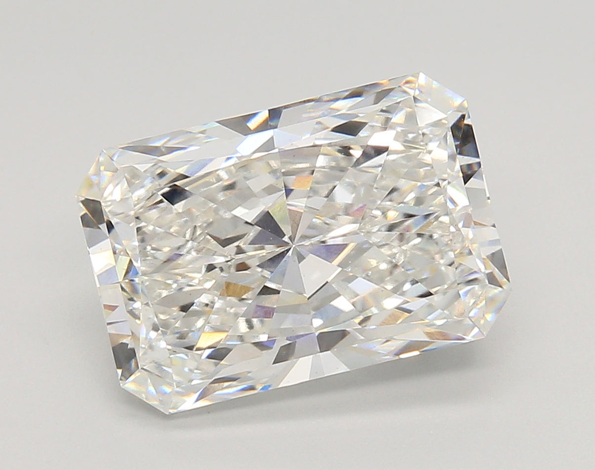 5.57 Carat Radiant Shaped, Ideal Cut, F Color, VS1 Clarity, IGI Certified Lab Grown Diamond