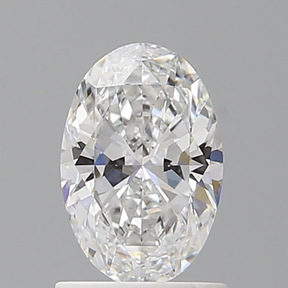 1.04 Carat Oval Shaped, Ideal Cut, D Color, VVS2 Clarity, IGI Certified Lab Grown Diamond