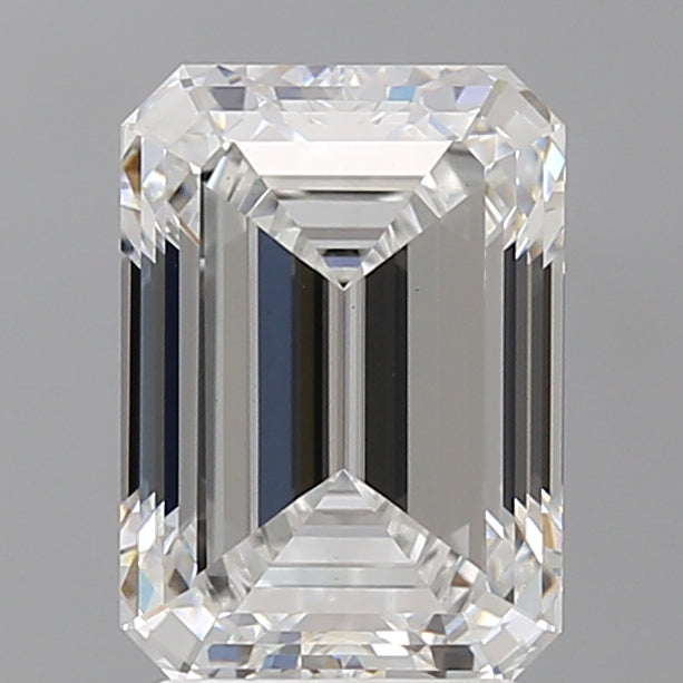 3.10 Carat Emerald Shaped, Ideal Cut, E Color, VVS2 Clarity, IGI Certified Lab Grown Diamond