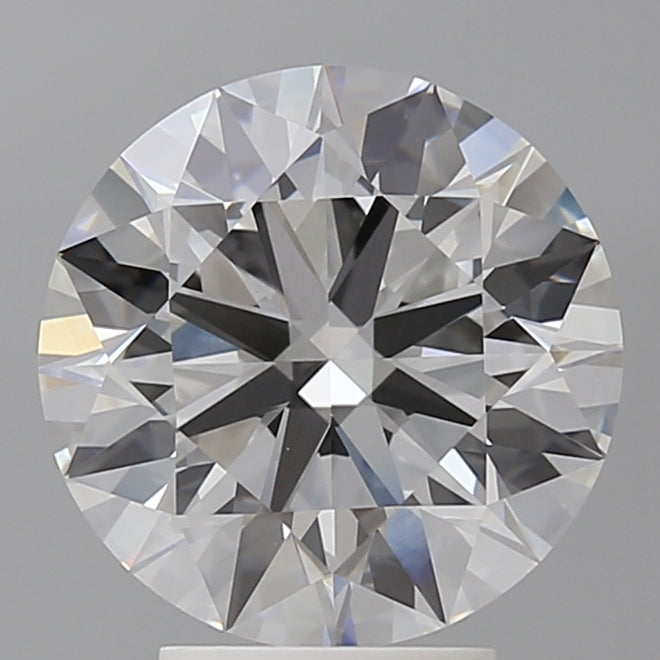 4.08 Carat Round Shaped, Ideal Cut, E Color, VVS2 Clarity, IGI Certified Lab Grown Diamond