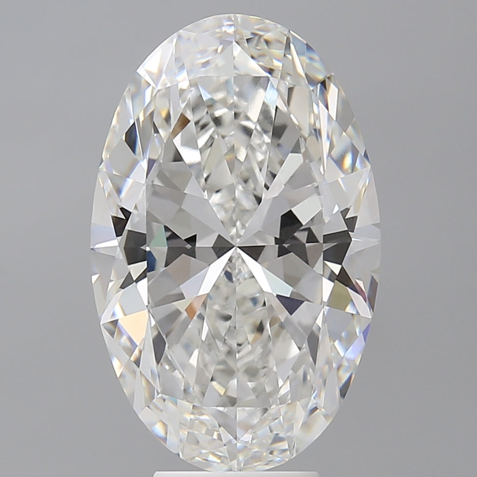 7.09 Carat Oval Shaped, Ideal Cut, F Color, VVS2 Clarity, IGI Certified Lab Grown Diamond