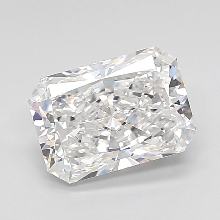 3.04 Carat Radiant Shaped, Ideal Cut, D Color, VVS2 Clarity, IGI Certified Lab Grown Diamond