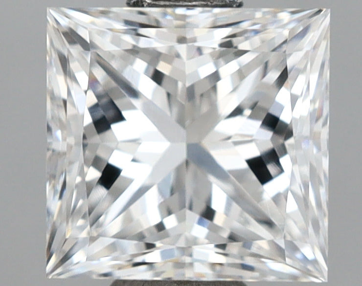 1.10 Carat Princess Shaped, Excellent Cut, E Color, VVS2 Clarity, IGI Certified Lab Grown Diamond