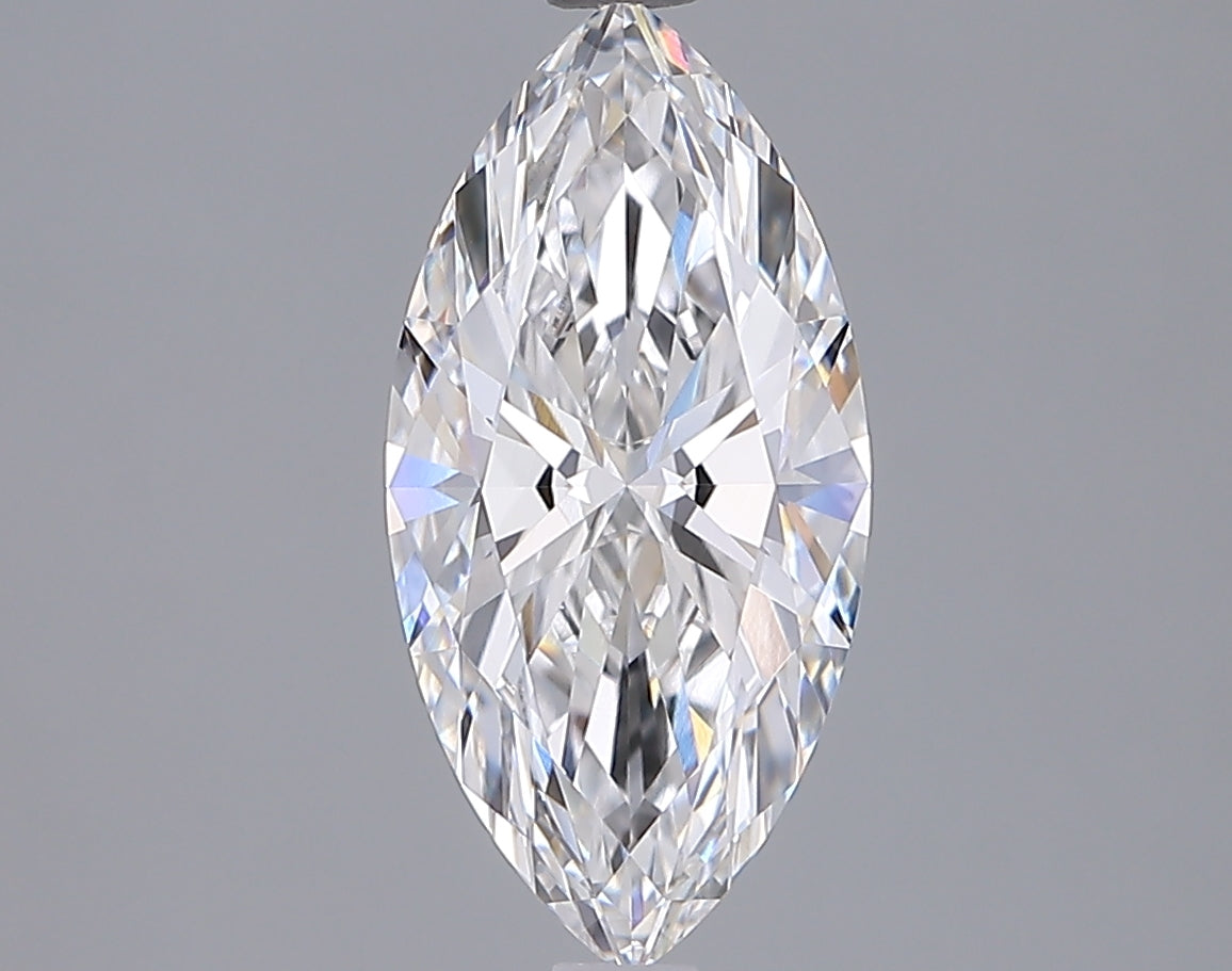 2.01 Carat Marquise Shaped, Ideal Cut, D Color, VVS1 Clarity, IGI Certified Lab Grown Diamond