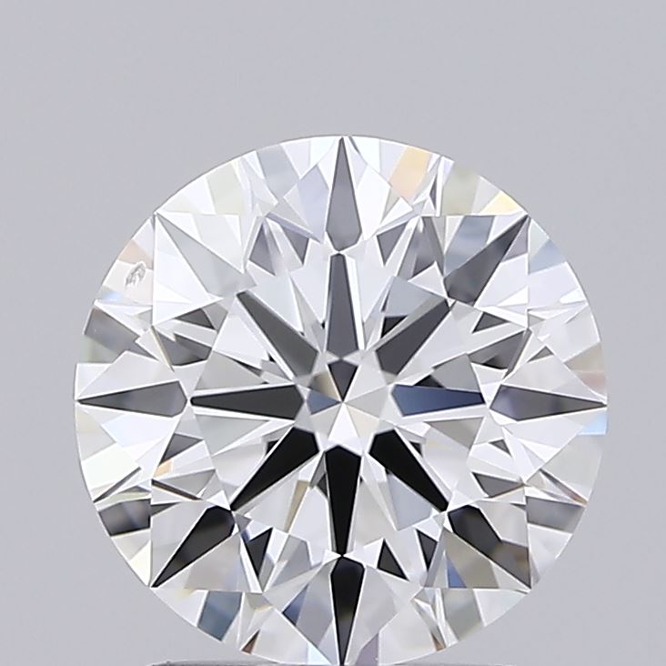 2.03 Carat Round Shaped, Ideal Cut, E Color, VVS1 Clarity, IGI Certified Lab Grown Diamond