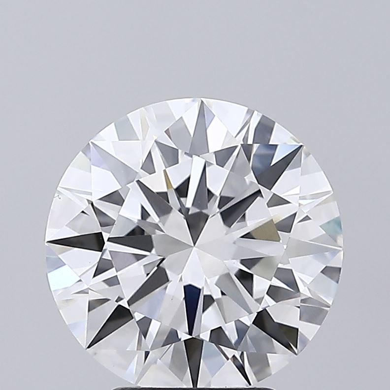 4.04 Carat Round Shaped, Excellent Cut, E Color, VVS2 Clarity, IGI Certified Lab Grown Diamond