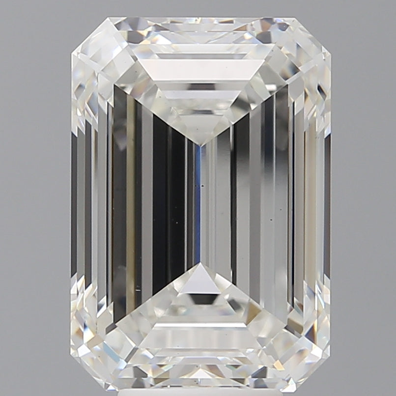 8.06 Carat Emerald Shaped, Ideal Cut, F Color, VS1 Clarity, IGI Certified Lab Grown Diamond