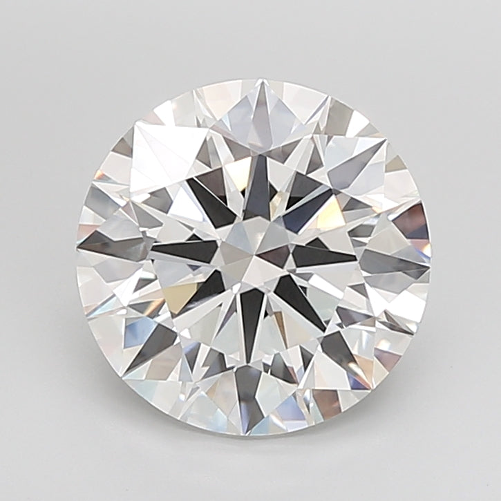 6.02 Carat Round Shaped, Ideal Cut, F Color, VVS2 Clarity, IGI Certified Lab Grown Diamond