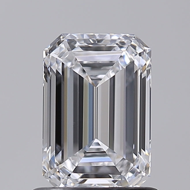1.00 Carat Emerald Shaped, Ideal Cut, D Color, VVS1 Clarity, IGI Certified Lab Grown Diamond