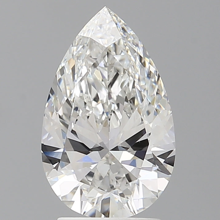2.50 Carat Pear Shaped, Ideal Cut, E Color, VVS2 Clarity, IGI Certified Lab Grown Diamond