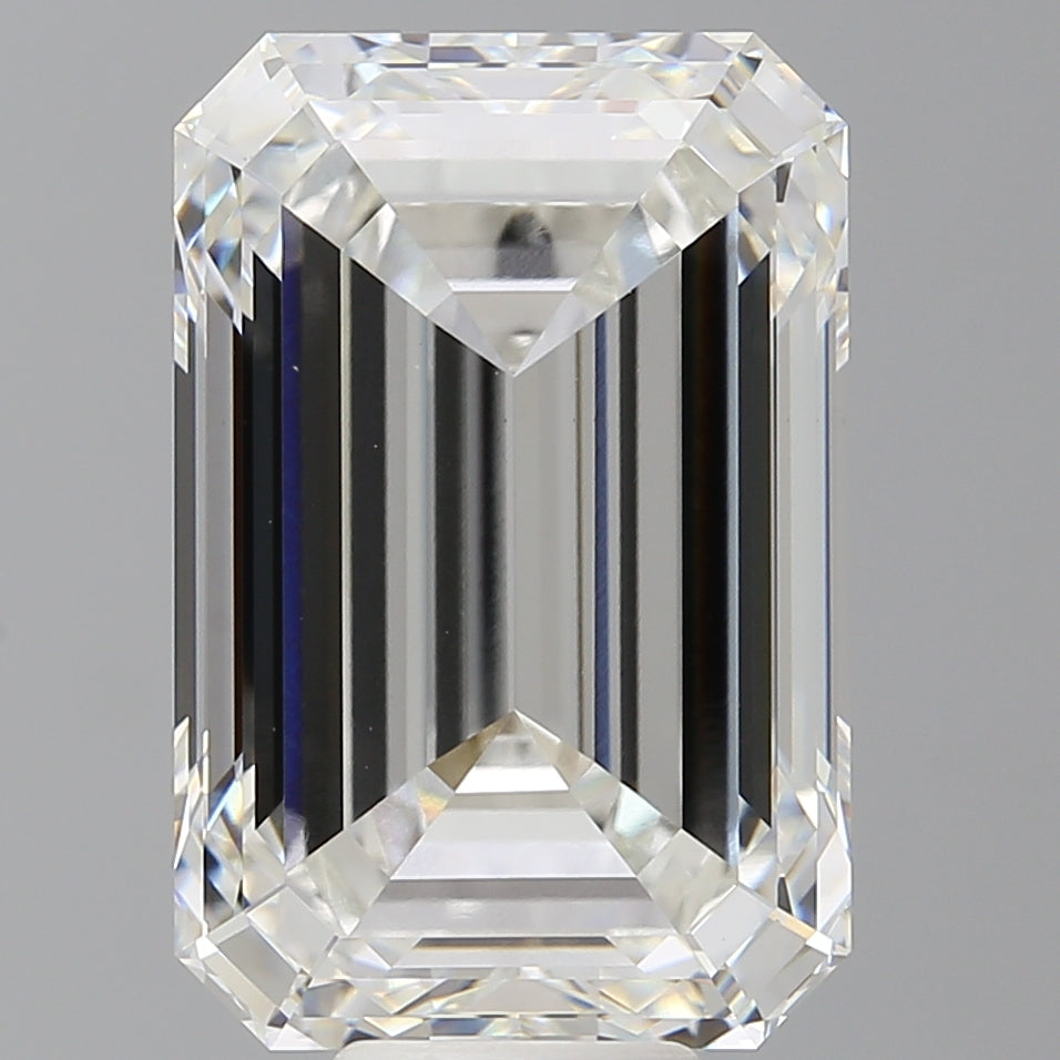 12.59 Carat Emerald Shaped, Ideal Cut, F Color, VVS2 Clarity, IGI Certified Lab Grown Diamond