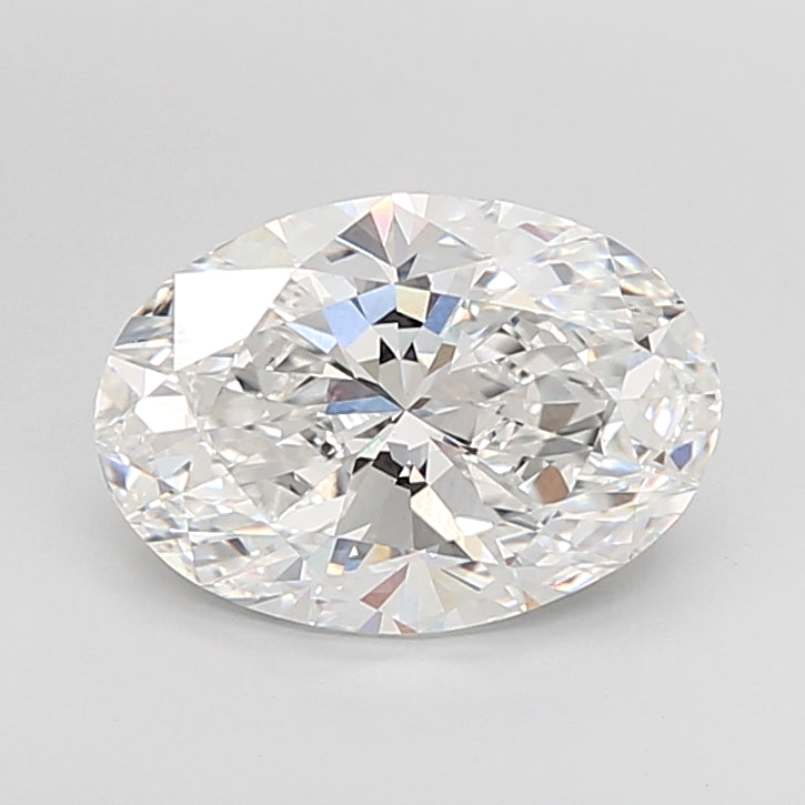 4.07 Carat Oval Shaped, Ideal Cut, E Color, VVS2 Clarity, IGI Certified Lab Grown Diamond