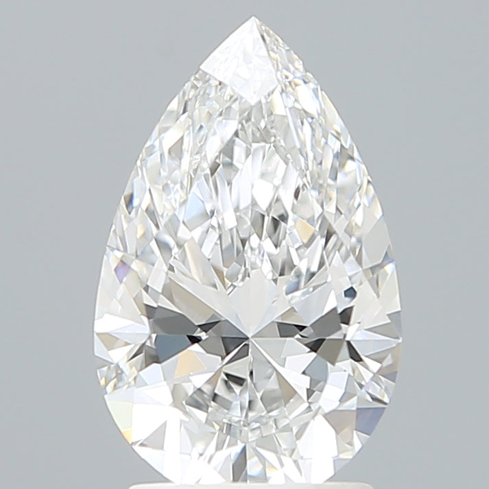 2.21 Carat Pear Shaped, Excellent Cut, E Color, VVS2 Clarity, IGI Certified Lab Grown Diamond