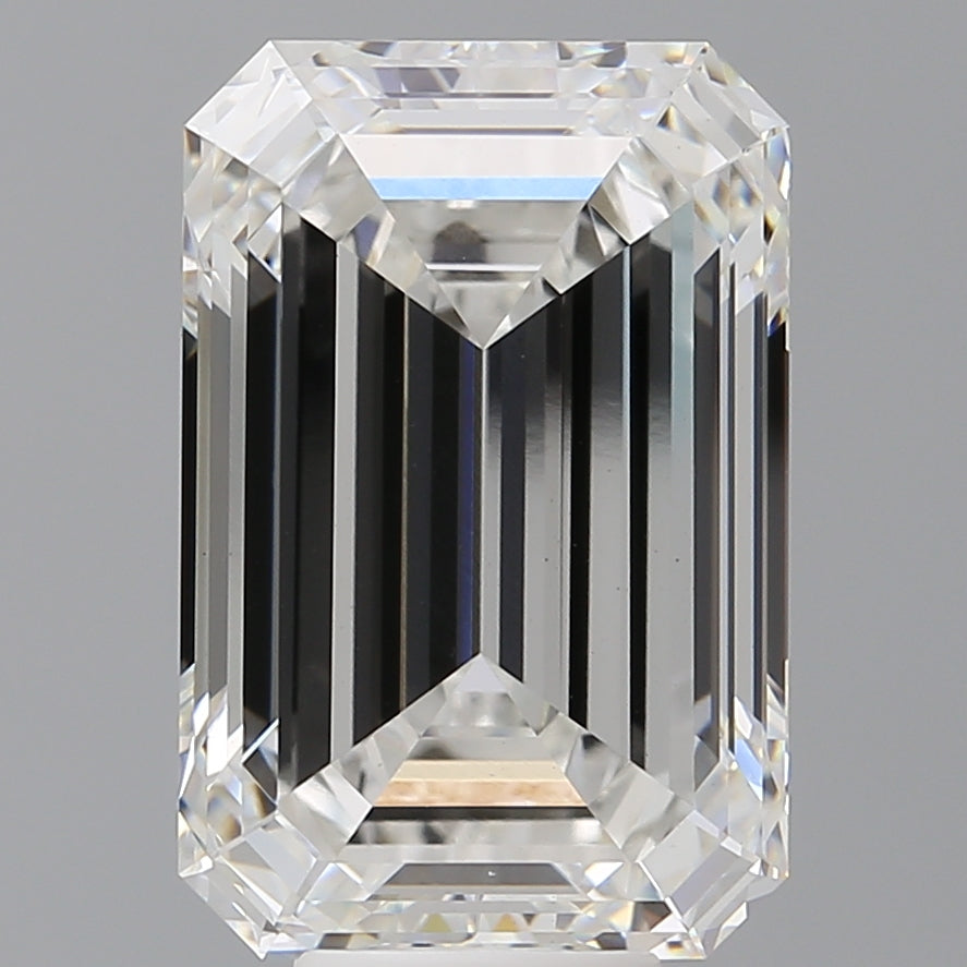 9.54 Carat Emerald Shaped, Ideal Cut, F Color, VVS2 Clarity, IGI Certified Lab Grown Diamond