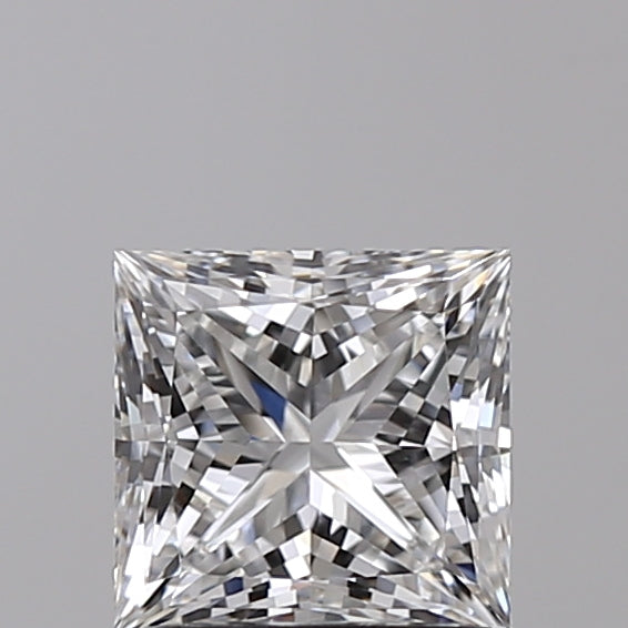 1.02 Carat Princess Shaped, Ideal Cut, D Color, VVS1 Clarity, IGI Certified Lab Grown Diamond