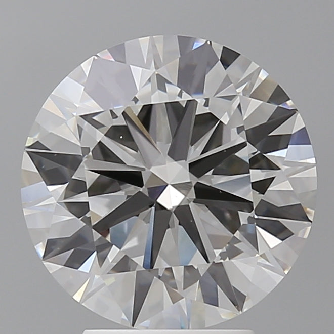 4.07 Carat Round Shaped, Ideal Cut, F Color, VVS2 Clarity, IGI Certified Lab Grown Diamond