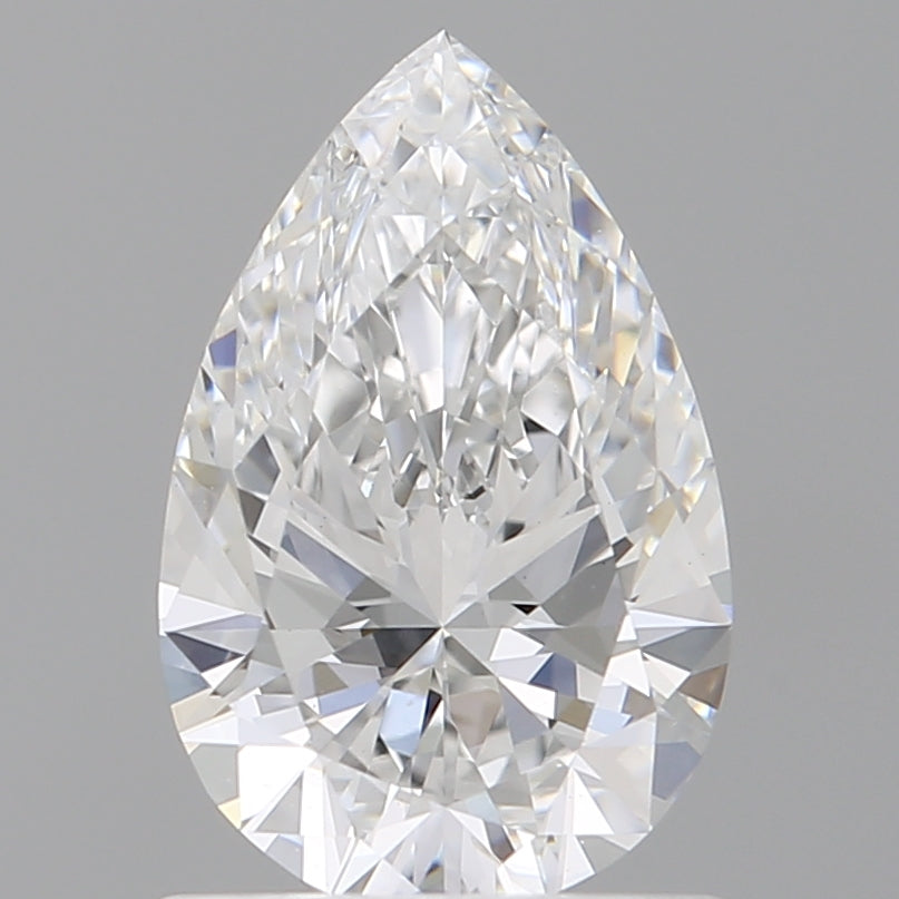 1.09 Carat Pear Shaped, Ideal Cut, D Color, VVS2 Clarity, IGI Certified Lab Grown Diamond