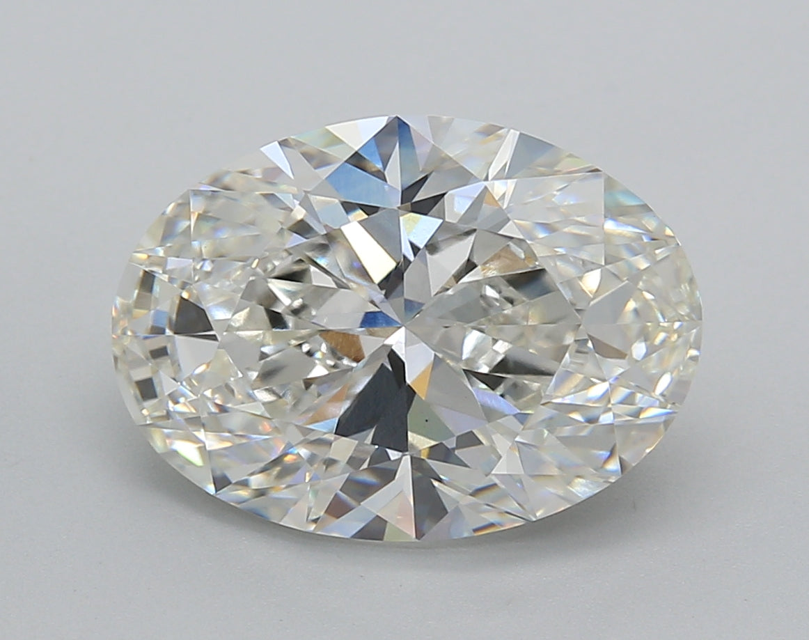 5.00 Carat Oval Shaped, Excellent Cut, G Color, VVS2 Clarity, IGI Certified Lab Grown Diamond