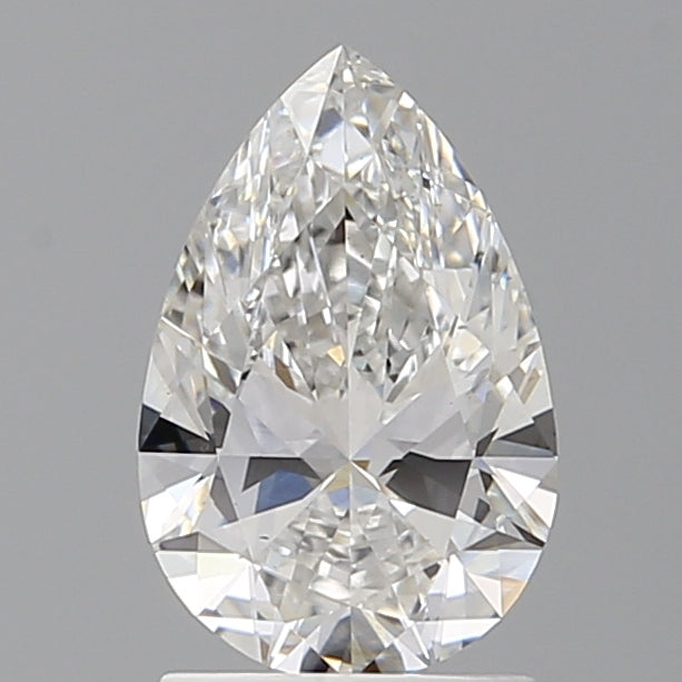 1.58 Carat Pear Shaped, Ideal Cut, E Color, VS1 Clarity, IGI Certified Lab Grown Diamond