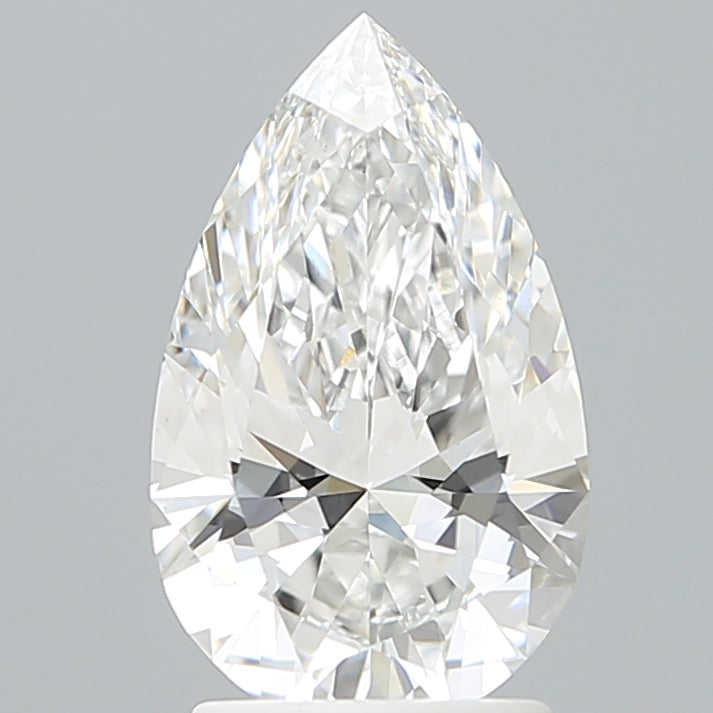 2.09 Carat Pear Shaped, Ideal Cut, E Color, VVS2 Clarity, IGI Certified Lab Grown Diamond