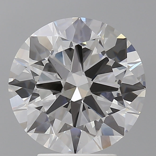 4.00 Carat Round Shaped, Excellent Cut, E Color, VVS2 Clarity, IGI Certified Lab Grown Diamond