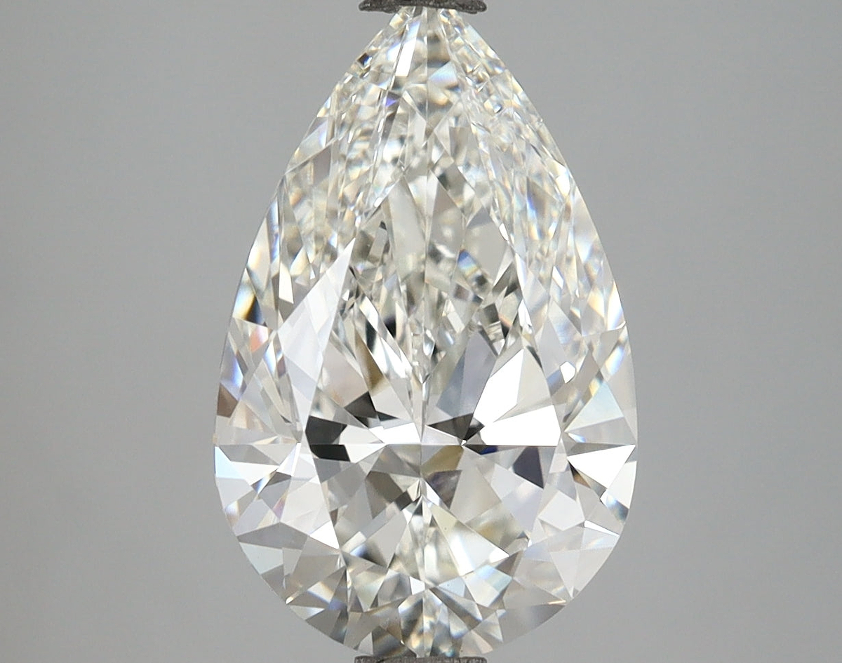 3.51 Carat Pear Shaped, Ideal Cut, F Color, VVS2 Clarity, IGI Certified Lab Grown Diamond