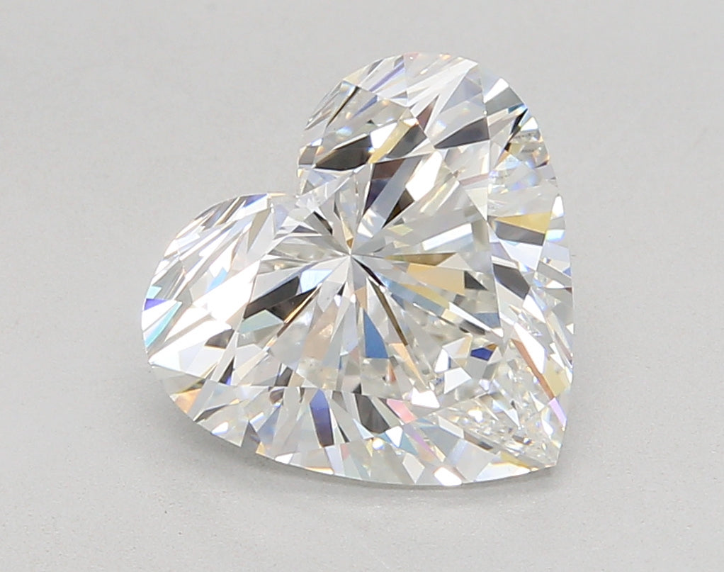 4.05 Carat Heart Shaped, Ideal Cut, E Color, VVS2 Clarity, IGI Certified Lab Grown Diamond