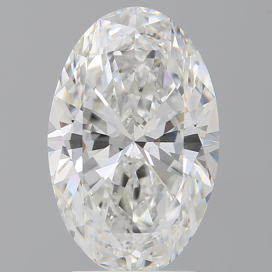 3.09 Carat Oval Shaped, Ideal Cut, F Color, VVS2 Clarity, IGI Certified Lab Grown Diamond