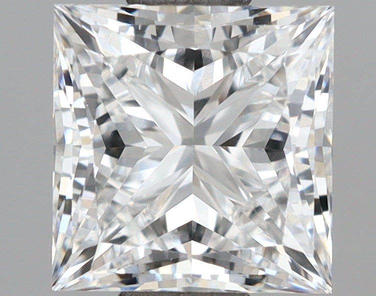 1.30 Carat Princess Shaped, Ideal Cut, E Color, VVS1 Clarity, IGI Certified Lab Grown Diamond