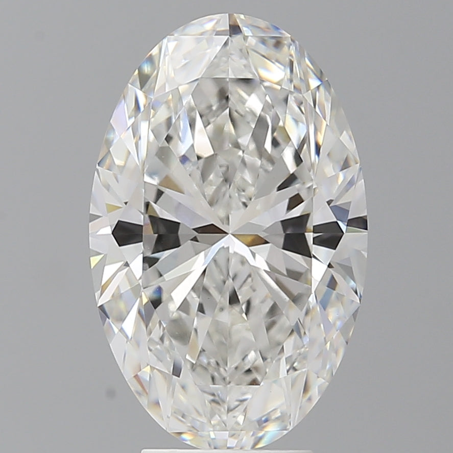 5.59 Carat Oval Shaped, Ideal Cut, F Color, VVS2 Clarity, IGI Certified Lab Grown Diamond