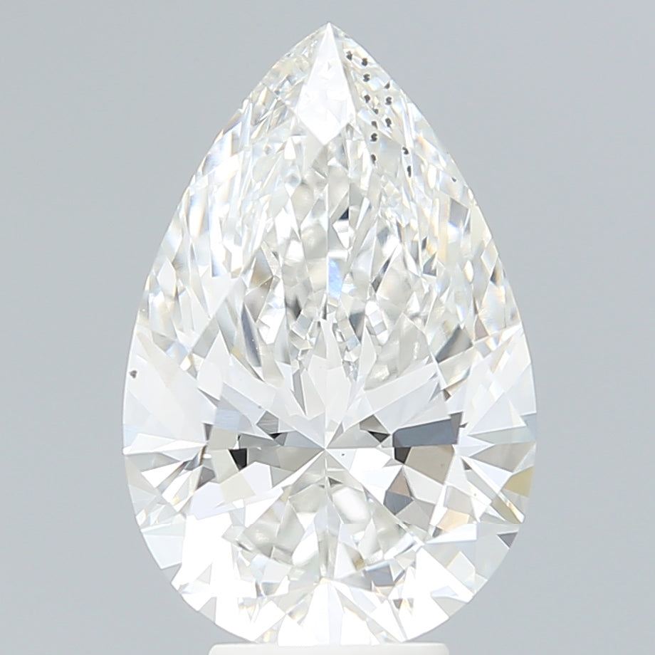 6.11 Carat Pear Shaped, Ideal Cut, G Color, VS2 Clarity, IGI Certified Lab Grown Diamond