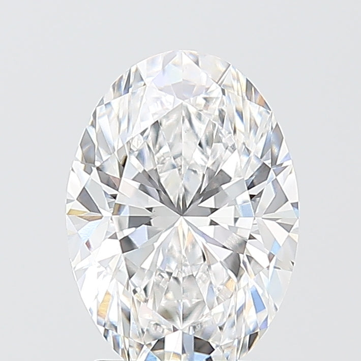 2.04 Carat Oval Shaped, Excellent Cut, D Color, VVS2 Clarity, IGI Certified Lab Grown Diamond