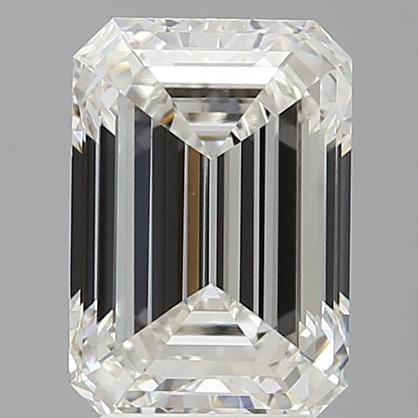 3.09 Carat Emerald Shaped, Ideal Cut, F Color, VS1 Clarity, IGI Certified Lab Grown Diamond