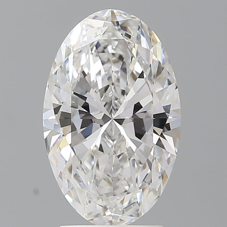 3.00 Carat Oval Shaped, Ideal Cut, E Color, VVS2 Clarity, IGI Certified Lab Grown Diamond