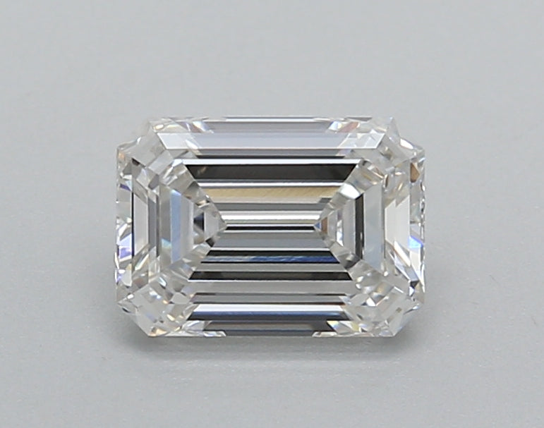 1.02 Carat Emerald Shaped, Excellent Cut, F Color, VVS2 Clarity, IGI Certified Lab Grown Diamond