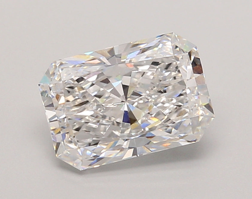 2.05 Carat Radiant Shaped, Ideal Cut, E Color, VVS2 Clarity, IGI Certified Lab Grown Diamond