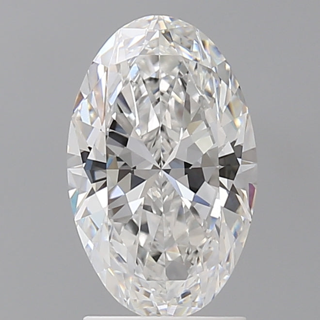 2.10 Carat Oval Shaped, Ideal Cut, E Color, VVS2 Clarity, IGI Certified Lab Grown Diamond