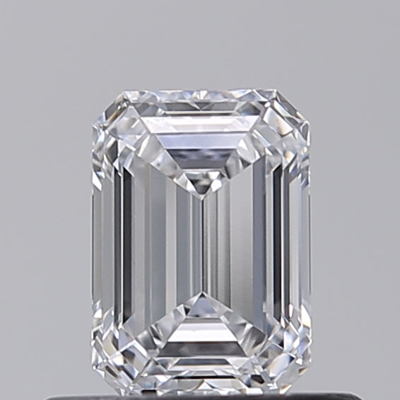 0.54 Carat Emerald Shaped, Ideal Cut, E Color, IF Clarity, IGI Certified Lab Grown Diamond
