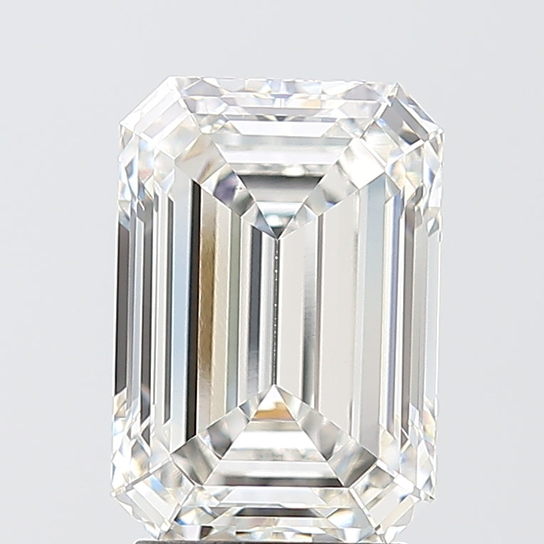 3.09 Carat Emerald Shaped, Ideal Cut, G Color, VS1 Clarity, IGI Certified Lab Grown Diamond