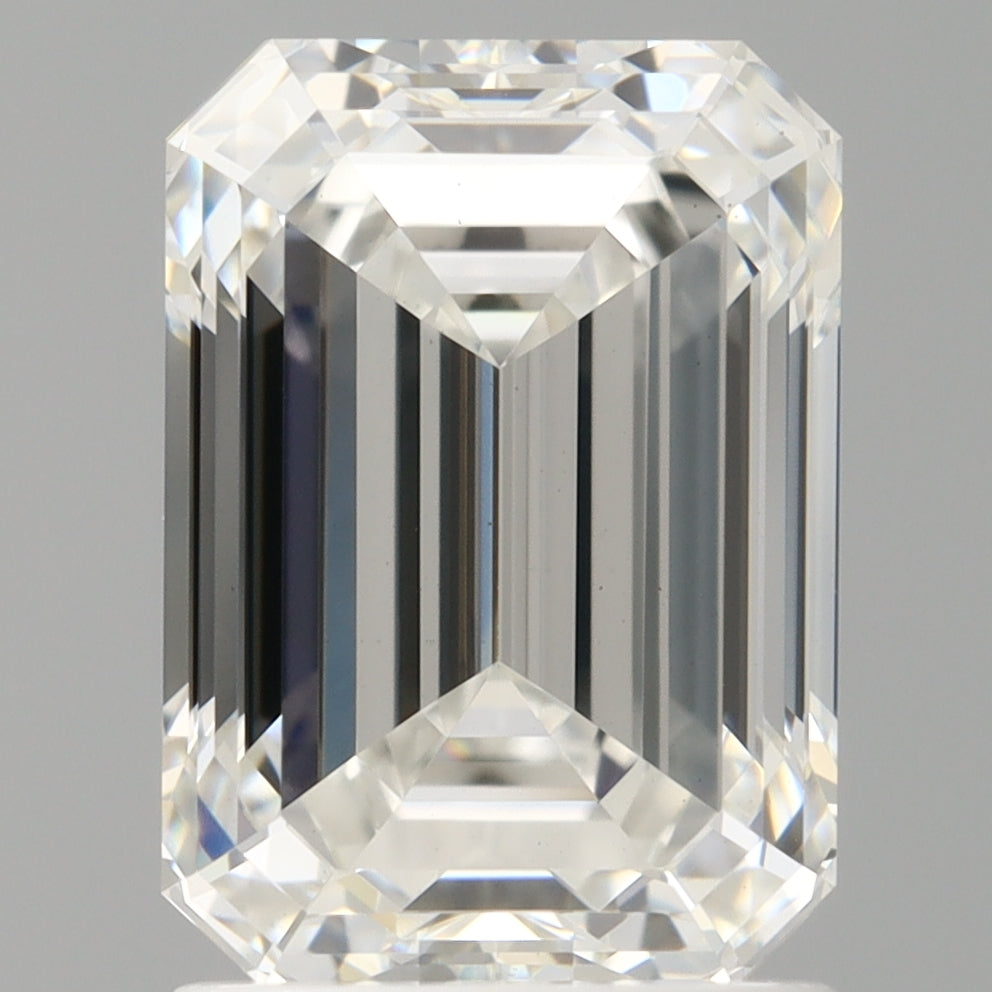2.00 Carat Emerald Shaped, Ideal Cut, F Color, VS1 Clarity, IGI Certified Lab Grown Diamond