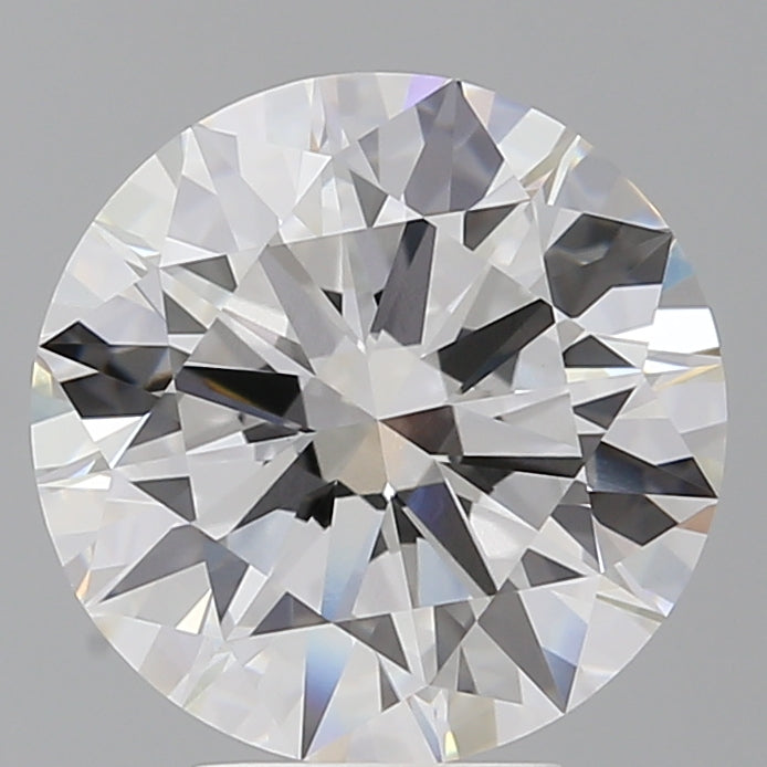 5.07 Carat Round Shaped, Ideal Cut, F Color, VVS2 Clarity, IGI Certified Lab Grown Diamond