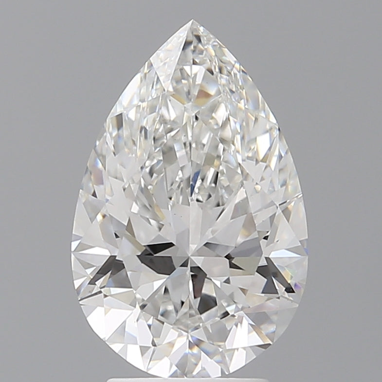 3.53 Carat Pear Shaped, Ideal Cut, E Color, VS1 Clarity, IGI Certified Lab Grown Diamond