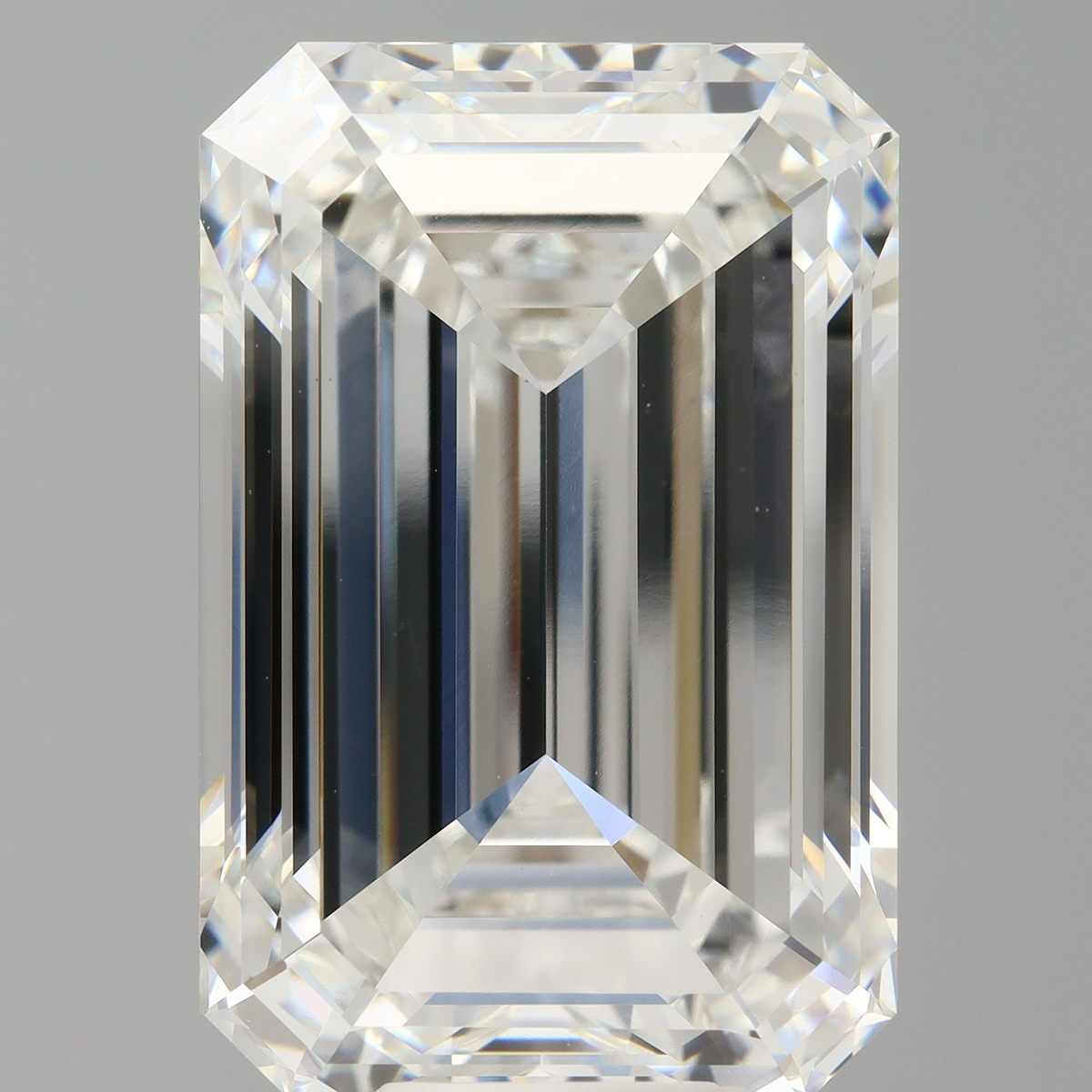 13.56 Carat Emerald Shaped, Ideal Cut, F Color, VVS2 Clarity, IGI Certified Lab Grown Diamond